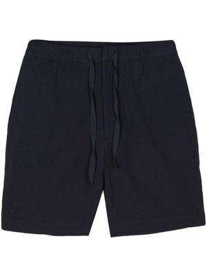 Officine Generale Phil seersucker shorts - Blue