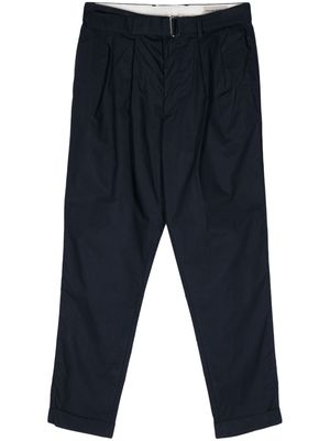 Officine Generale pleat-detail tapered trousers - Blue