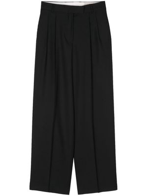 Officine Generale pleated tapered trousers - Black