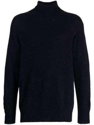 Officine Generale seamless merino wool-cashmere blend jumper - Blue