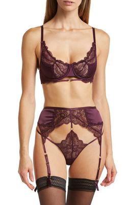 Oh La La Cheri Donna Lace Trim Satin Underwire Bra