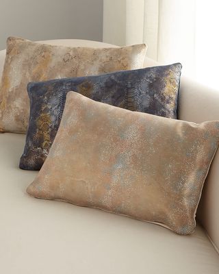 Oil Printed Suede Pillow