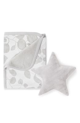 Oilo Ink Cuddle Blanket & Star Dream Pillow Set in Tan