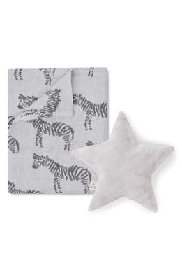 Oilo Swaddle Blanket & Star Dream Pillow Set in Gray
