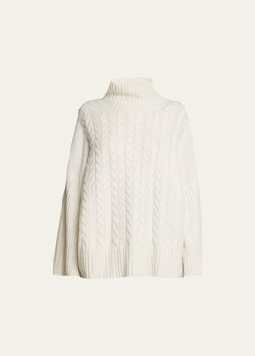 Okra Cashmere Cable-Knit Sweater