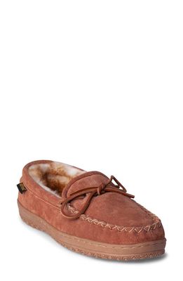 Old Friend Genuine Shearling Lined Driving Shoe in Chestnut Leather