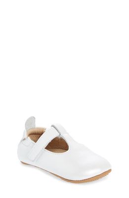 OLD SOLES Kids' Ohme T-Strap Shoe in Nacardo Blanco 