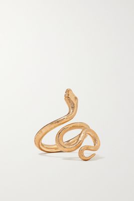 OLE LYNGGAARD COPENHAGEN - Snake Medium 18-karat Gold Diamond Ring - 50