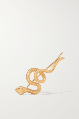 OLE LYNGGAARD COPENHAGEN - Snakes 18-karat Gold Diamond Single Earring - one size