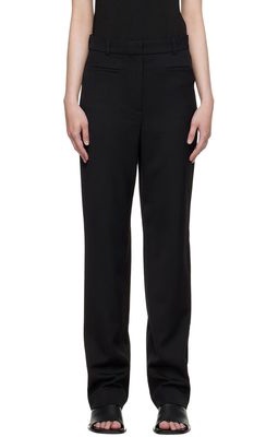 Olenich Black Polyester Trousers