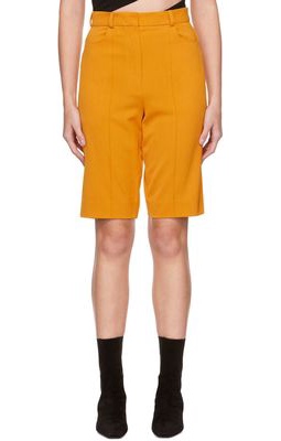 Olenich Orange Pinched Seam Shorts