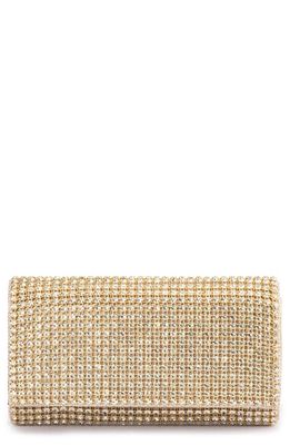 Olga Berg Mariana Crystal Clutch in Champagne 