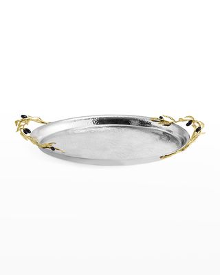 Olive Branch 22" Serving Tray