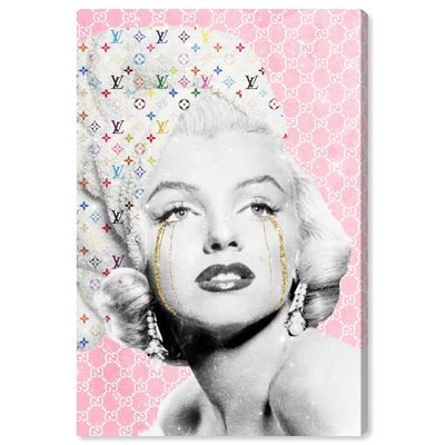 Oliver Gal Fashion and Glam 'Iconic Spa Star' Portraits in Blush 24 x 36