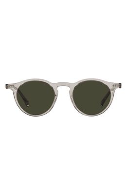 Oliver Peoples 47mm Small Polarized Round Sunglasses in Gravel