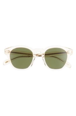 Oliver Peoples 48mm Round Sunglasses in Light Beige