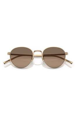 Oliver Peoples 49mm Small Polarized Phantos Sunglasses in Gold