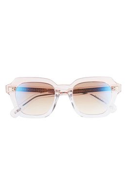 Oliver Peoples 51mm Kienna Mirrored Gradient Square Sunglasses in Tan
