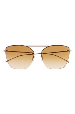 Oliver Peoples 61mm Ziane Gradient Mirrored Sunglasses in Gold