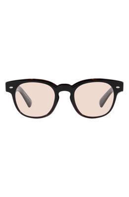 Oliver Peoples Allenby 49mm Round Optical Glasses in Rose Gold