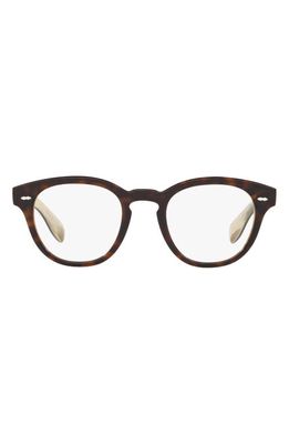 Oliver Peoples Cary Grant 48mm Pillow Optical Glasses in Brown