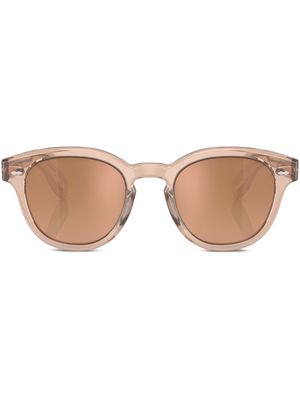 Oliver Peoples Cary Grant round-frame sunglasses - 147142 Blush