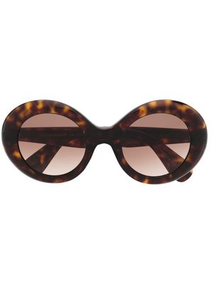 Oliver Peoples Dejeanne round-frame sunglasses - Brown
