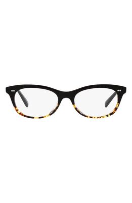 Oliver Peoples Dezerai 51mm Oval Optical Glasses in Black
