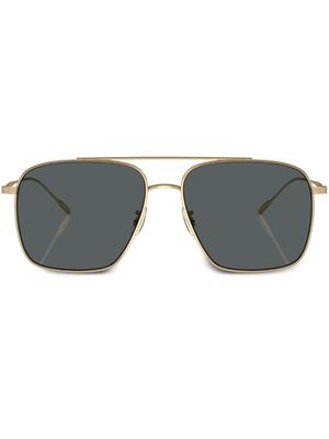 Oliver Peoples Dresner aviator-frame sunglasses - 5292P2 Gold
