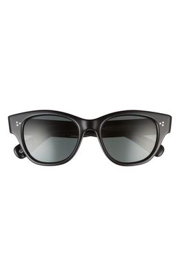 Oliver Peoples Eadie 51mm Polarized Pillow Sunglasses in Black
