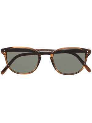 Oliver Peoples Fairmont Sun round-frame sunglasses - Brown