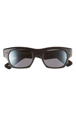 Oliver Peoples Kasdan 51mm Rectangular Sunglasses in Black
