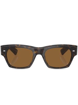 Oliver Peoples Kasdan square-frame sunglasses - 174753 Walnut Tortoise