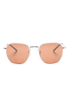 Oliver Peoples Kierney hexagonal-frame sunglasses - Silver