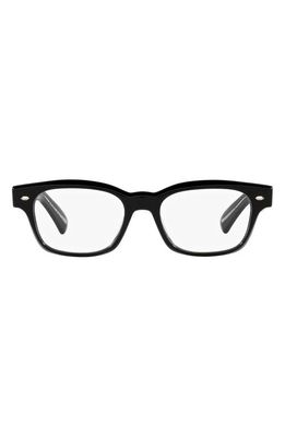 Oliver Peoples Latimore 51mm Pillow Optical Glasses in Black