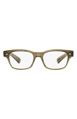 Oliver Peoples Latimore 51mm Pillow Optical Glasses in Dark Green