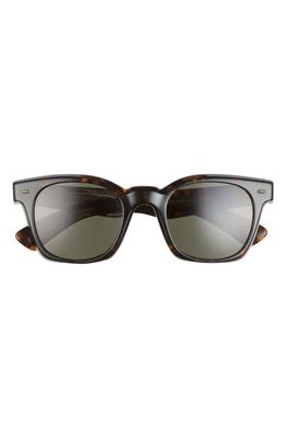Oliver Peoples Merceaux 50mm Polarized Rectangular Sunglasses in Dark Tortoise