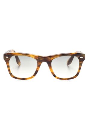 Oliver Peoples Mister Brunello square-frame sunglasses - Brown
