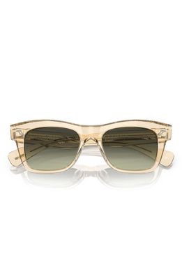 Oliver Peoples Ms. Oliver 51mm Gradient Square Sunglasses in Green