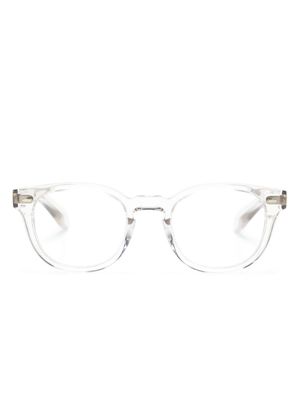 Oliver Peoples N.01 oval-frame glasses - White