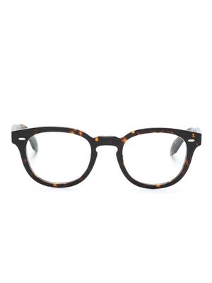 Oliver Peoples N.01 square-frame glasses - Brown