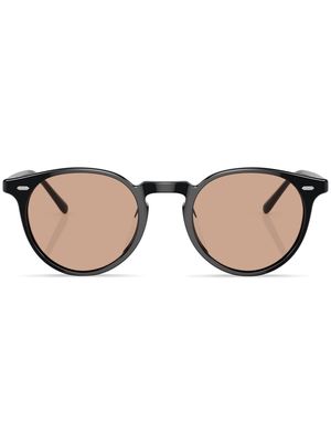 Oliver Peoples N.02 round-frame sunglasses - Black