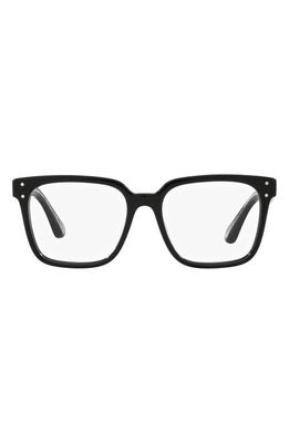 Oliver Peoples Parcell 53mm Square Optical Glasses in Black