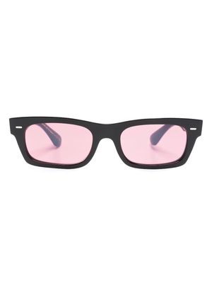 Oliver Peoples rectangle-frame tinted sunglasses - Black