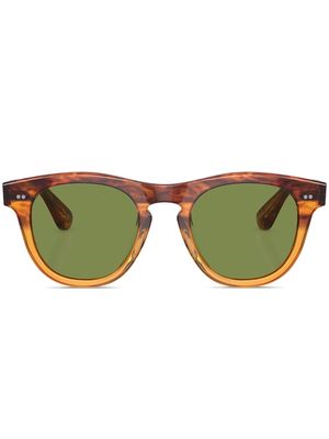 Oliver Peoples Rorke round-frame sunglasses - 175452 Dark Amber Gradient