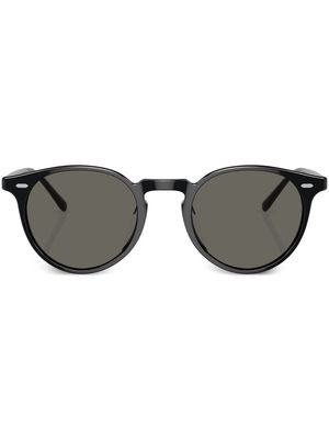 Oliver Peoples round-frame tinted-lenses sunglasses - Black