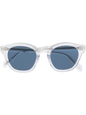 Oliver Peoples round-frame tinted-lenses sunglasses - Blue