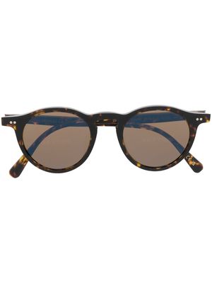 Oliver Peoples round-frame tinted-lenses sunglasses - Brown