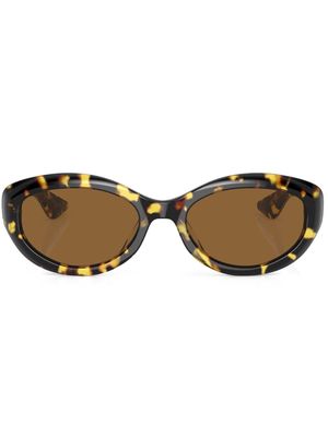 Oliver Peoples tortoiseshell-effect oval sunglasses - 140757 Vintage Dtb