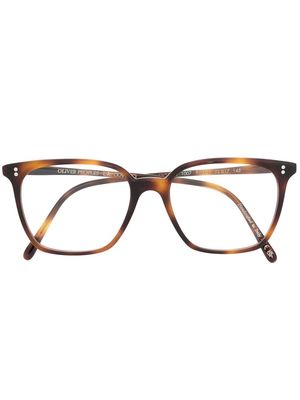 Oliver Peoples tortoiseshell square-frame glasses - Brown